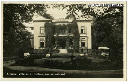 ansichtkaart: Almelo, Villa a.d. Ootmarsumschestraat