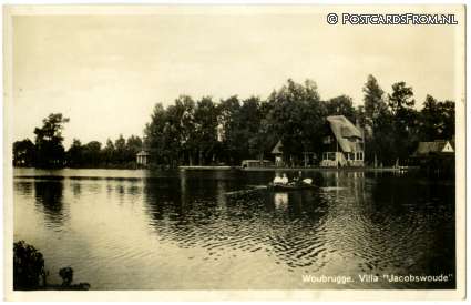 ansichtkaart: Woubrugge, Villa 'Jacobswoude'