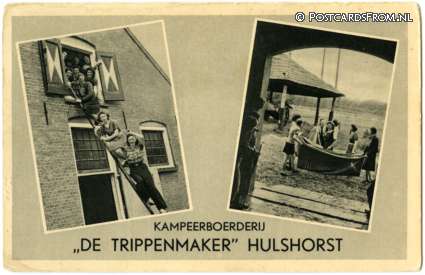 ansichtkaart: Hulshorst, Kampeerboerderij 'De Trippenmaker'