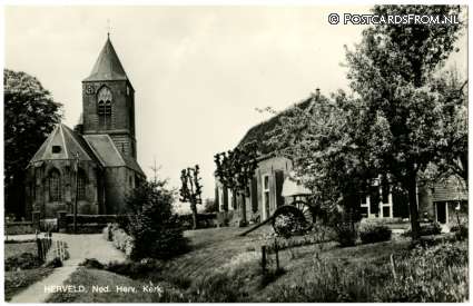 ansichtkaart: Herveld, Ned. Herv. Kerk