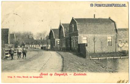 ansichtkaart: Broek op Langedijk, Zuideinde