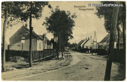 ansichtkaart: Hoogerheide, Dorpzicht
