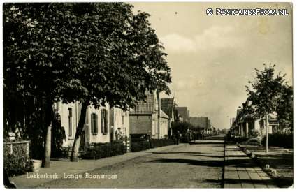 ansichtkaart: Lekkerkerk, Lange Baanstraat