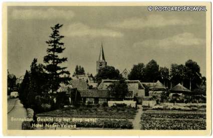 ansichtkaart: Bennekom, Gezicht op het dorp vanaf Hotel Neder-Veluwe