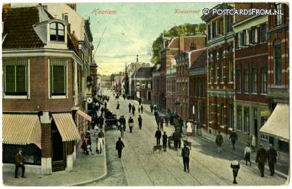 ansichtkaart: Haarlem, Kruisstraat