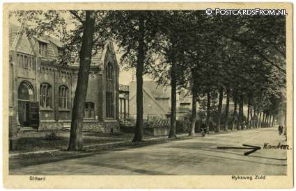 ansichtkaart: Sittard, Rijksweg Zuid