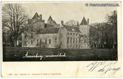 ansichtkaart: Heemskerk, Assumburg noordoosthoek