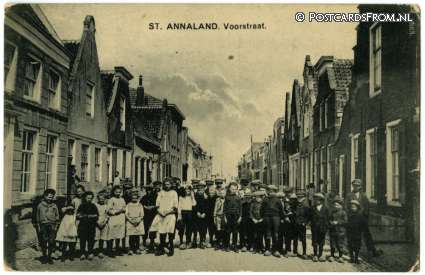 ansichtkaart: Sint-Annaland, Voorstraat