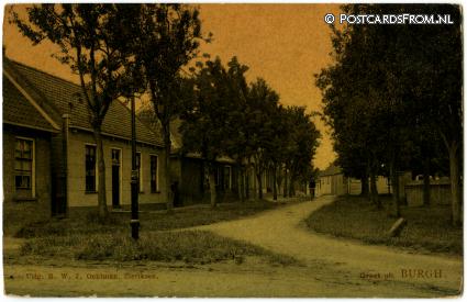 ansichtkaart: Burgh-Haamstede, Burgh. Groet uit