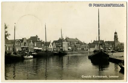 ansichtkaart: Lemmer, Gezicht Kortestreek