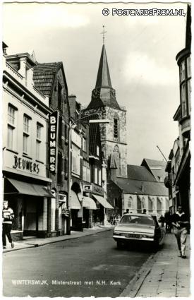 Winterswijk, Misterstraat met N.H. Kerk. Beumers ansichtkaart: Winterswijk, Misterstraat met N.H. Kerk. Beumers