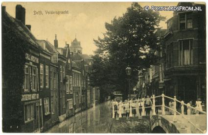 ansichtkaart: Delft, Voldersgracht
