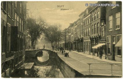ansichtkaart: Delft, Wijnhaven