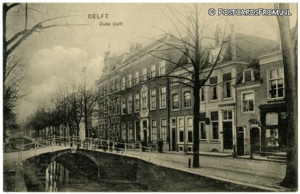 ansichtkaart: Delft, Oude Delft