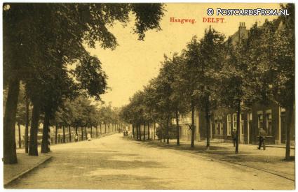 Delft, Haagweg ansichtkaart: Delft, Haagweg