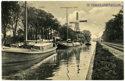 ansichtkaart: Delft, Wateringsche Vest