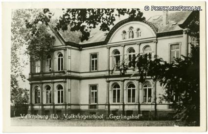 ansichtkaart: Valkenburg LB, Volkshogeschool 'Geerlingshof'