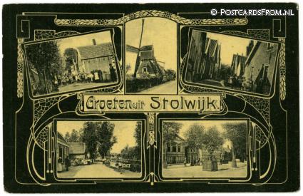 ansichtkaart: Stolwijk, Groeten uit