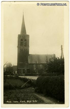 ansichtkaart: Wijk en Aalburg, Wijk. Ned. Herv. Kerk