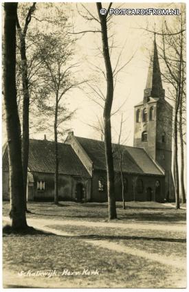 ansichtkaart: Schalkwijk, Herv. Kerk