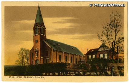 ansichtkaart: Bergschenhoek, R.K. Kerk