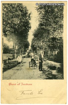 ansichtkaart: Zuidhorn, Groet uit