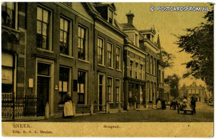 ansichtkaart: Sneek, Hoogend