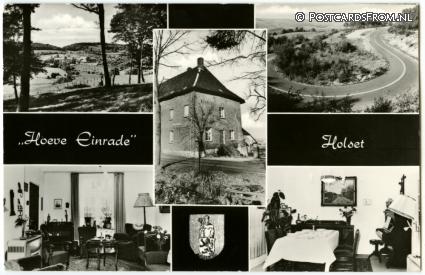 ansichtkaart: Vaals, Holset. Hoeve 'Einrade'. M. Nicolaije. Einrade 51
