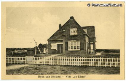 ansichtkaart: Hoek van Holland, Villa 'de Distel'