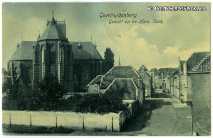 ansichtkaart: Geertruidenberg, Gezicht op de Herv. Kerk