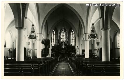 Kamerik, Interieur R.K. Kerk ansichtkaart: Kamerik, Interieur R.K. Kerk