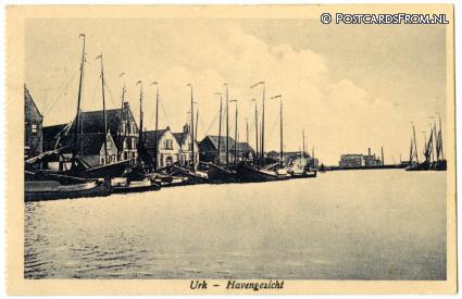 ansichtkaart: Urk, Havengezicht