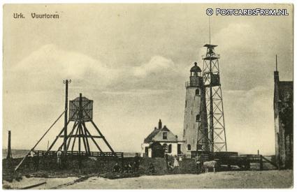 ansichtkaart: Urk, Vuurtoren