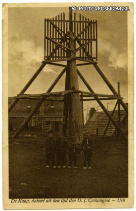 ansichtkaart: Urk, De Kaap, dateert uit den tijd den O.I. Compagnie