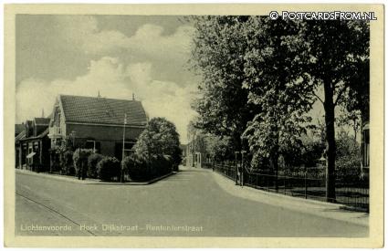 Lichtenvoorde, Hoek Dijkstraat - Rentenierstraat ansichtkaart: Lichtenvoorde, Hoek Dijkstraat - Rentenierstraat