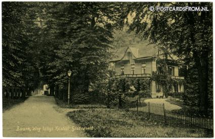 ansichtkaart: Baarn, Weg langs Kasteel Groeneveld