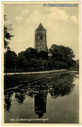 ansichtkaart: Tiel, St. Walburgbinnensingel