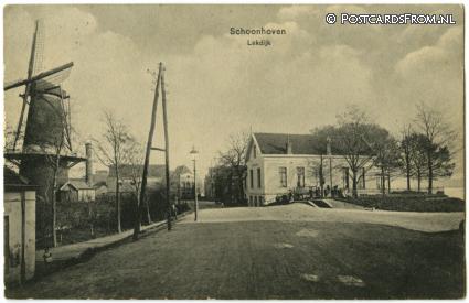 ansichtkaart: Schoonhoven, Lekdijk