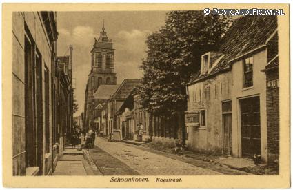 Schoonhoven, Koestraat ansichtkaart: Schoonhoven, Koestraat