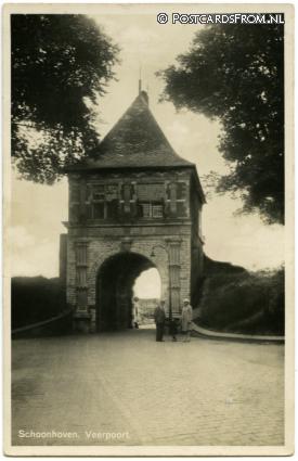Schoonhoven, Veerpoort ansichtkaart: Schoonhoven, Veerpoort