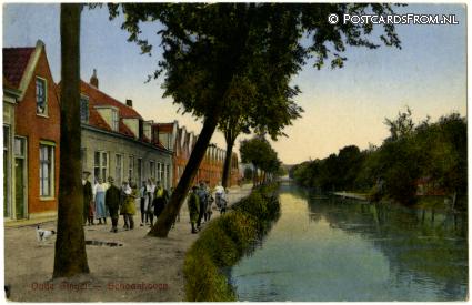 Schoonhoven, Oude Singel ansichtkaart: Schoonhoven, Oude Singel