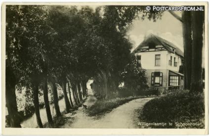 Schoonhoven, Willigenlaantje ansichtkaart: Schoonhoven, Willigenlaantje