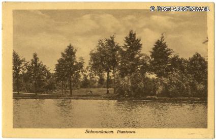 Schoonhoven, Plantsoen ansichtkaart: Schoonhoven, Plantsoen