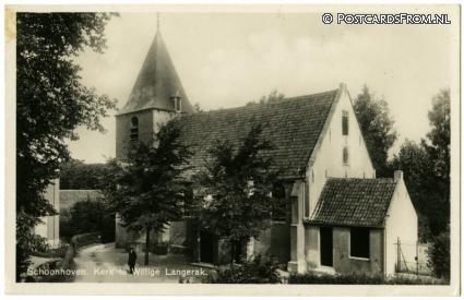 Schoonhoven, Willige Langerak. Kerk ansichtkaart: Schoonhoven, Willige Langerak. Kerk