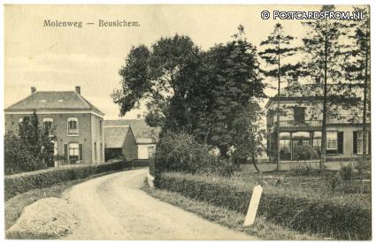 ansichtkaart: Beusichem, Molenweg