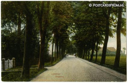 ansichtkaart: Lemmer, Straatweg