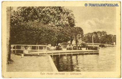 ansichtkaart: Uithoorn, Tuin Hotel Verhoek