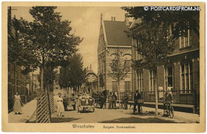 ansichtkaart: Winschoten, Burgem. Venemastraat