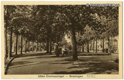 ansichtkaart: Groningen, Ubbo Emmiussingel