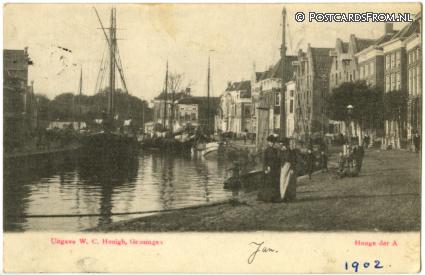 ansichtkaart: Groningen, Hooge der A